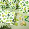 12Pcs St. Patrick's Day Paper Gift Bags with Handle Shamrock Clover Paper Bag Green Party Favor Bags for Birthday Wedding Party Supplies, 5.9 x 8.3 x 3.2 Inch view 3