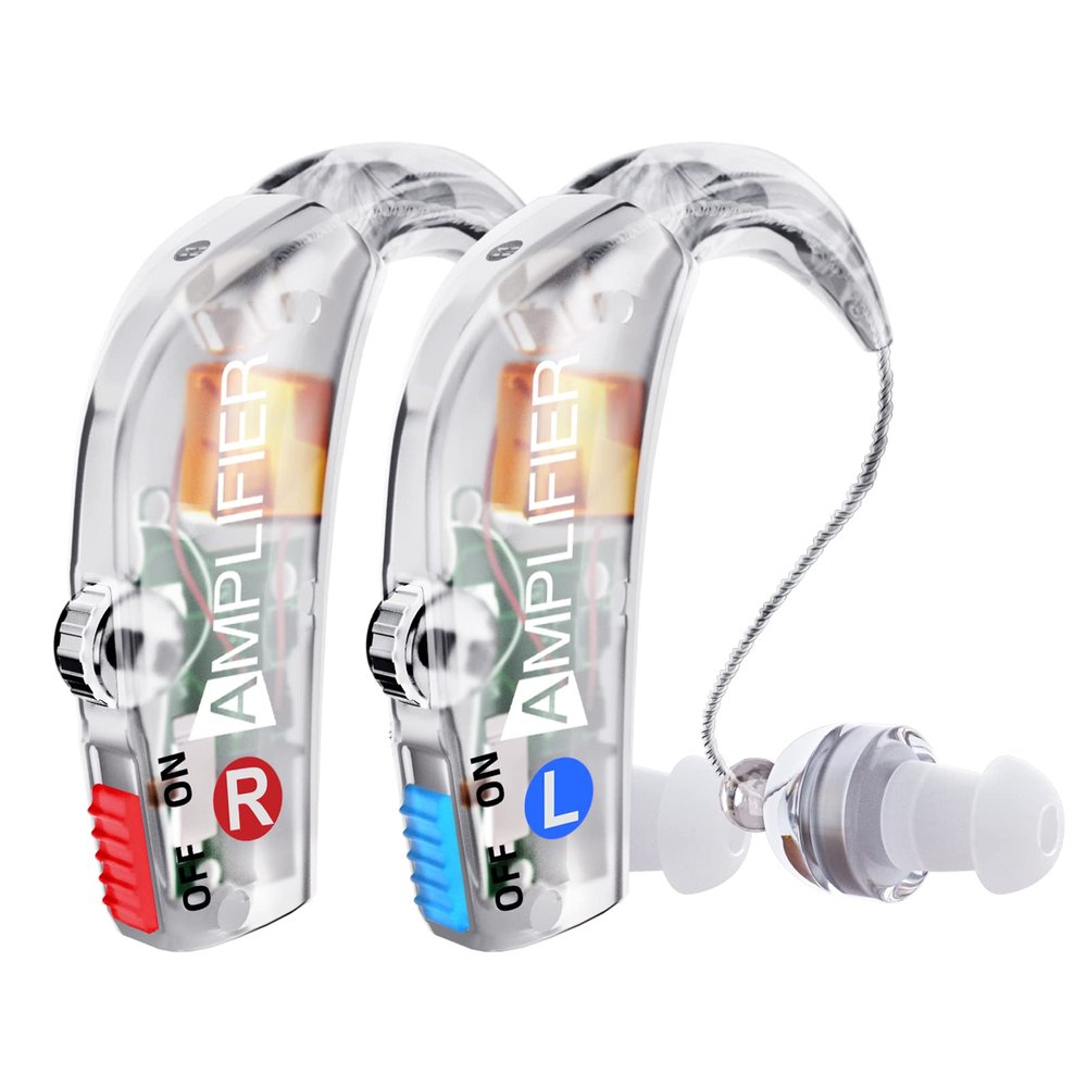 Kadielona Hearing Aids, Crystal Clear Hearing Aids for Seniors, Hearing Aids Amplifier with Noise Cancelling for Hearing Loss Ear Hearing Assist Devices Hearing Aid 2 Pack Hearing Aids, TMEGZRQ-1118