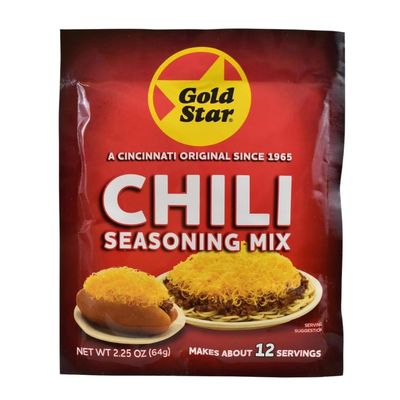 Gold Star Chili Cincinnati Style Original Chili Seasoning, 2.25 Ounces (Pack Of 20)