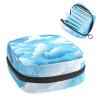 Clouds Sanitary Napkin Storage Bag, Tampons Collect Holder Purse, First Period Kit for Girls Women, Pad Bag for Period for School view 1