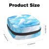 Clouds Sanitary Napkin Storage Bag, Tampons Collect Holder Purse, First Period Kit for Girls Women, Pad Bag for Period for School view 2