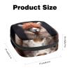 Alpaca Menstrual Pad Purse for School, Tampons Collect Pouch for Women Girls, Soft Sanitary Napkin Disposal Bags view 2