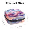 RODAILYCAY Sanitary Napkin Storage Bag for Women Cute, Feminine Menstruation Pad Holder for Period, Portable Zipper Menstrual Pad Bags Clouds view 2