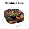 RODAILYCAY Sanitary Napkin Storage Bag, Zipper Period Pouch for Teen Girls Women, Portable Menstrual Tampons Collect Bags Starry Sky and Plants view 2