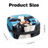 RODAILYCAY Sanitary Napkin Storage Bag, Zipper Period Pouch for Teen Girls Women, Portable Menstrual Tampons Collect Bags Cow Pattern view 2