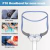 Replacement Headgear Compatible with ResMed AirFit P10 Nasal Pillow Mask, Headgear Strap,Includes 1 Pairs Adjustment Clips and 1 Pieces Hose Hanger view 2