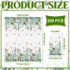200 Pcs Spring Guest Napkins 2 Ply Wildflower Disposable Guest Towels for Bathroom Easter Bathroom Paper Hand Towels for Home Holiday Easter Party Kitchen Supplies Wildflower Party Decoration view 2