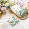 200 Pcs Spring Guest Napkins 2 Ply Wildflower Disposable Guest Towels for Bathroom Easter Bathroom Paper Hand Towels for Home Holiday Easter Party Kitchen Supplies Wildflower Party Decoration view 3