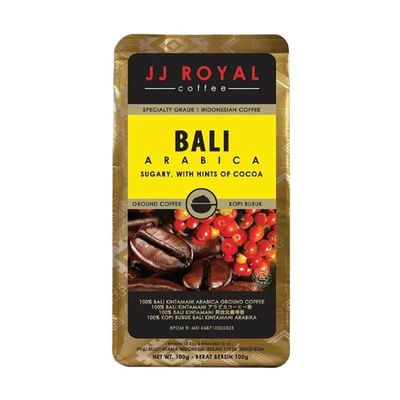 JJ Royal Bali Arabica Kopi Bubuk (Ground Coffee), 100 Gram