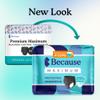 Because Premium Maximum Absorbency Adult Incontinence and Postpartum Bladder Leak Underwear for Women, Heavy Absorbency, Disposable, Black, Small/Medium, 80 Count (4 Packs of 20) view 2