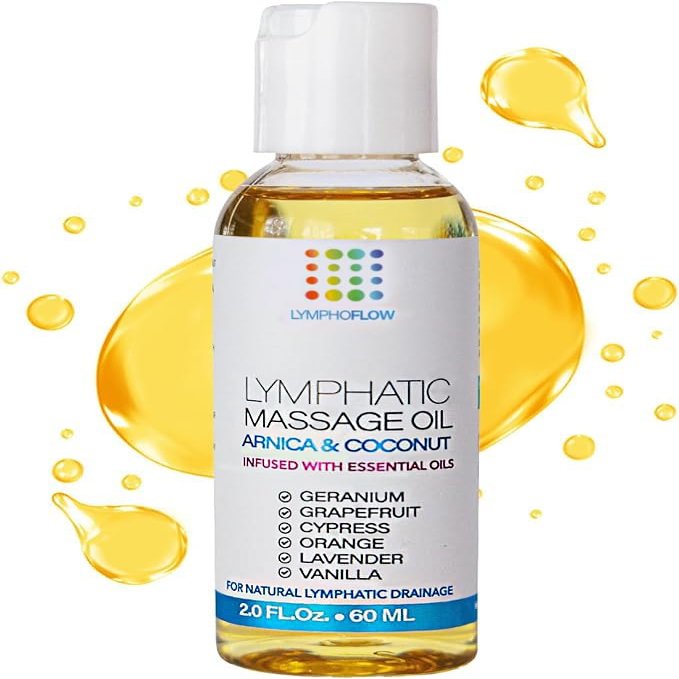 Bruizex Lymphatic Drainage Massage Oil: Arnica and Coconut Oil for Manual Lymph Drainage & Post Surgery Recovery for Liposuction, 360 Lipo, BBL,Tummy Tuck, Lymphedema, Lipedema, Lipo Foam- 2.0 oz