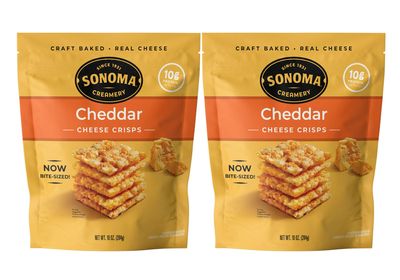 Sonoma Creamery - Cheese Crisps, Cheddar, 10 Oz (2 Count) | Savory Snack Cracker | High Protein | Low Carb | Gluten Free | Wheat Free
