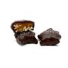 Nuts and chews gourmet candy box. 1 lb candy box of dark and milk chocolate candies with assorted clusters of nuts, pecan crunch bars, caramels, and nougats. view 2