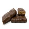 Nuts and chews gourmet candy box. 1 lb candy box of dark and milk chocolate candies with assorted clusters of nuts, pecan crunch bars, caramels, and nougats. view 3