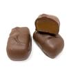 Nuts and chews gourmet candy box. 1 lb candy box of dark and milk chocolate candies with assorted clusters of nuts, pecan crunch bars, caramels, and nougats. view 4