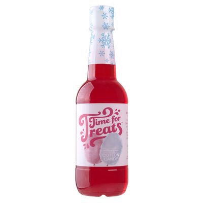 Time For Treats Flavored Syrup 16.9 Fluid Ounce Bottle for Snow Cones, Homemade Sodas, Cocktails, Coffee, Baking and More (Cotton Candy)