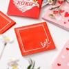 100 PK Valentine Napkins Paper - 3-ply Valentine Cocktail Napkins 5x5 Inches for Valentine's Day Decorations Decor Party Supplies for Kids Classroom Gifts view 4
