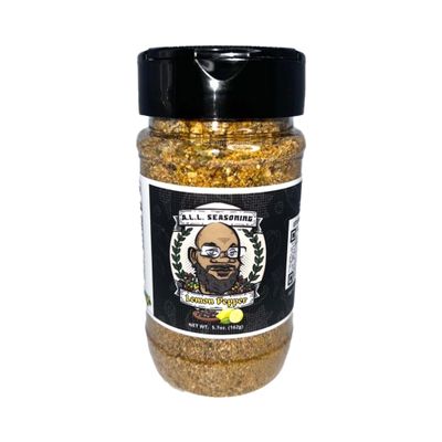 A Little Love Seasoning's, Healthy Herbs and Spices Blend, Vegan Seasoning Essentials for Cooking, Gluten Free, No Sugar, and No GMO, (Lemon Pepper, 4.3oz)
