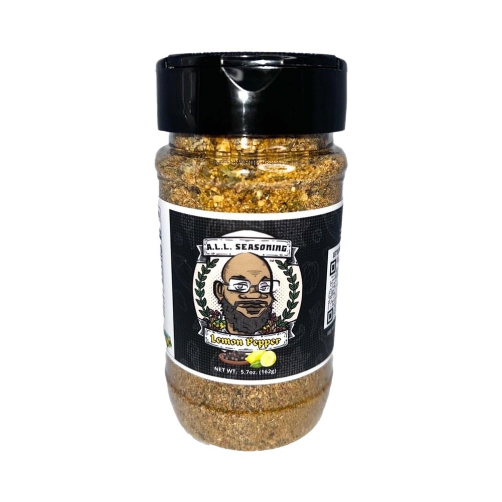 A Little Love Seasoning's, Healthy Herbs and Spices Blend, Vegan Seasoning Essentials for Cooking, Gluten Free, No Sugar, and No GMO, (Lemon Pepper, 4.3oz)