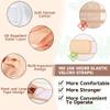 Castor Oil Pack Wrap, Reusable Organic Castor Oil Packs for Liver Detox, Castor Oil Pack Compress for Liver Detox with Adjustable Elastic Strap Flannel Cotton Machine Washable Anti Oil Leak (Khaki) view 3