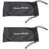 V.W.E. 2 Pairs Women Outdoor Reading Sunglasses Oversized Full Lens Readers Leopard (TT 1 Black 1 Brown, 3.00, x) view 3