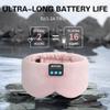 Sleep Mask Bluetooth 5.4 Headphones Soft Wireless Headband Eye Mask Blackout with Microphone (Pink) view 2