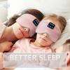 Sleep Mask Bluetooth 5.4 Headphones Soft Wireless Headband Eye Mask Blackout with Microphone (Pink) view 4