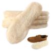 Linwnil 2Pairs Sheepskin Insoles Kid's Premium Thick Wool Fur Fleece Inserts Cozy & Fluffy for Children's view 1