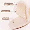 Linwnil 2Pairs Sheepskin Insoles Kid's Premium Thick Wool Fur Fleece Inserts Cozy & Fluffy for Children's view 4