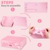 JOHOUSE Pink Gift Box, 10.5" x 7.5" x 3.1" Gift Boxes For Presents With Lids and Magnetic Closure Collapsible For Bridesmaid Proposal, Weddings, Anniversary Present view 3