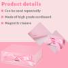 JOHOUSE Pink Gift Box, 10.5" x 7.5" x 3.1" Gift Boxes For Presents With Lids and Magnetic Closure Collapsible For Bridesmaid Proposal, Weddings, Anniversary Present view 4