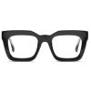 AQWANO Stylish Oversized Reading Glasses for Women Fashion Designer Readers Blue Light Square Computer Glases with Spring Hinge, Black 1.25 view 1