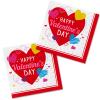 50-Pack Valentine's Day Napkins 3-Ply - Love-Heart Themed Disposable Paper Napkins for Romantic Celebrations - 6.5" Red Heart Napkin Valentine's Day Party Supplies & Decorations view 1