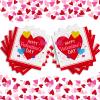 50-Pack Valentine's Day Napkins 3-Ply - Love-Heart Themed Disposable Paper Napkins for Romantic Celebrations - 6.5" Red Heart Napkin Valentine's Day Party Supplies & Decorations view 4