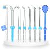Replacement Tips for Waterpik Water Flosser,Replacement Classic Jet Tips Compatible with Waterpik Oral Irrigator,Replacement Brush Heads for Waterpik,8 Pcs Replacement Parts for Waterpik view 1