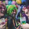 24 Set Mardi Gras Drink Pouches with Straws Mardi Gras Carnival Themed Party Favors Supplies Drink Pouches Cups view 3