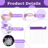 24 Pcs Travel Pill Packets Pill Pouch Bags Reusable Zippered Medicine Bag Set Self Sealing Clear Plastic Medicine Organizer with Slide Lock Monday to Sunday Pill Baggies for Pills Small Items Storage, view 4