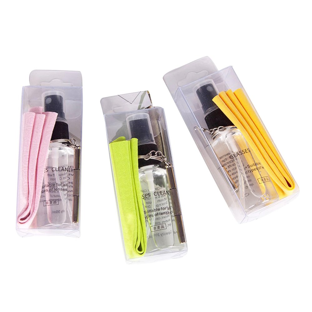 Ankexin Eyeglass Lens Cleaner Kits Glasses Cleaner 30ml Eyeglasses Cloth Maintenance Screwdriver Glasses Dirt Oil Removal Spray