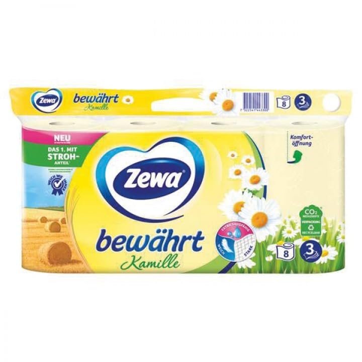 Zewa Toilet Paper 3-Way 8X150 Blatt Kamille