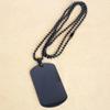 CHERLINKS Medical Black Dog Tag, Hemorrhoids Awareness, Medical Symbol, SOS Emergency Health Life Alert ID Engraved Stainless Steel Chain Necklace For Men Women Kids view 3