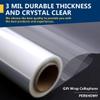 PerkHomy Clear Cellophane Wrap Roll 35" x 70' 3 Mil Thick Cellophane For Gift Basket Treats Goodie Wrapping Craft Flower Bouquet Plastic (Clear, 70ft (35in Width)) view 3