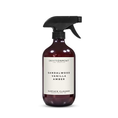 ENVIRONMENT Inspired by 5-Star Hotels HCS Surface Cleaner, 16oz Luxury Surface Cleaner (Sandalwood | Vanilla | Amber) Home Essentials, Scented Cleaning Products, Vegan & Cruelty-Free