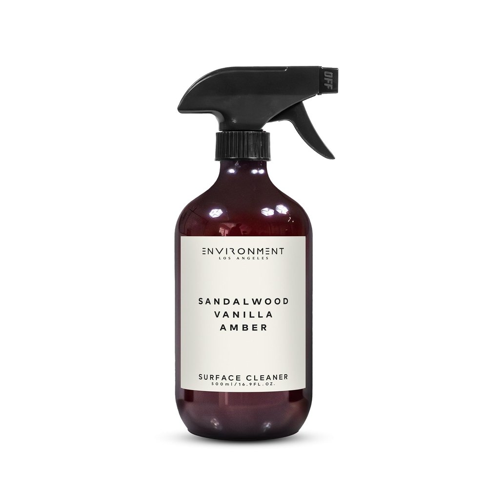 ENVIRONMENT Inspired by 5-Star Hotels HCS Surface Cleaner, 16oz Luxury Surface Cleaner (Sandalwood | Vanilla | Amber) Home Essentials, Scented Cleaning Products, Vegan & Cruelty-Free