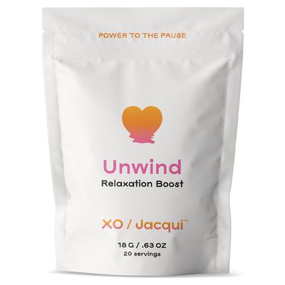 XO Jacqui Unwind Boost Calming Natural Organic Menopause Support for Stress Relief Add-on Booster Protein Powder Helps Relieve Menopausal Symptoms - with Organic Chamomile, Lavender & Lemon