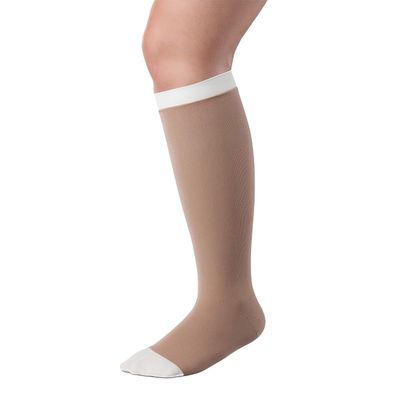 Juzo Ulcer Pro 2-Part System, 40-50 mmHg Compression Stockings, Knee High, Closed Toe | Compression Socks for Post Edema Reduction Venous Leg Ulcers Treatment | Beige, X-Small (I)