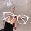 Reading Glasses Fashion Lightweight Large Round Frames Computer Reading with Spring Hinges for Women and Men(White,+1.0) view 1