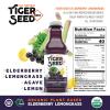 Elderberry Lemongrass - Tiger Seed - Plant Based Hydration & Immune Support - 16 FL OZ Bottles (Pack of 9) Organic, Vegan, Kosher, Low-Sugar view 2
