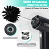 HAUSHOF Electric Spin Scrubber, Cordless Dish Scrubber Brush with 8 Replaceable Heads & 3 Speeds, Power Scrubber Electric Scrubber for Cleaning Kitchen, Sink, Bathroom, Knife Sharpener Included view 4