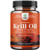 Antarctic Krill Oil 2000mg Softgels Per Serving - Omega 3 Krill Oil Supplement with EPA DHA & Astaxanthin (60 Count (Pack of 1) view 1