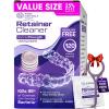 Weiss Naturals Retainer Cleaner Tablets, Invisalign Cleaner, Remove Stains, Odors & Plaque, PERSULFATE FREE Night Guard & Denture Cleaner 4-Month Supply, 120 Grape Scented Tablets view 1